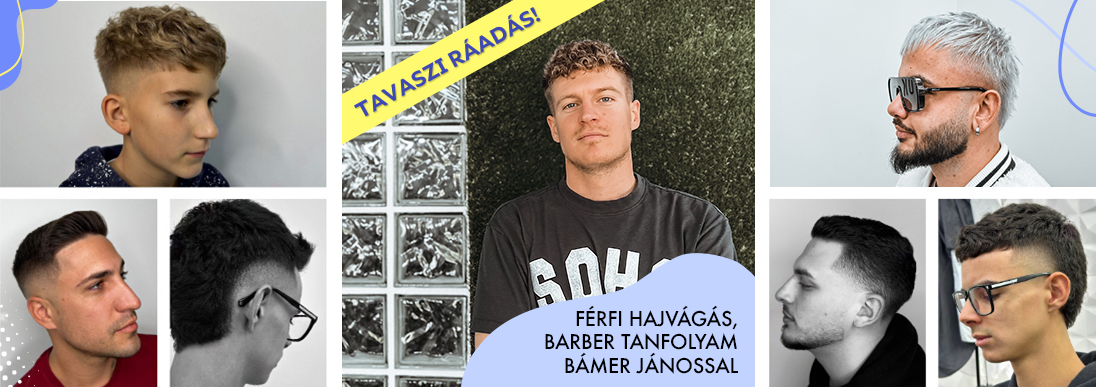 FÉRFI HAJVÁGÁS, BARBER TANFOLYAM BÁMER JÁNOSSAL