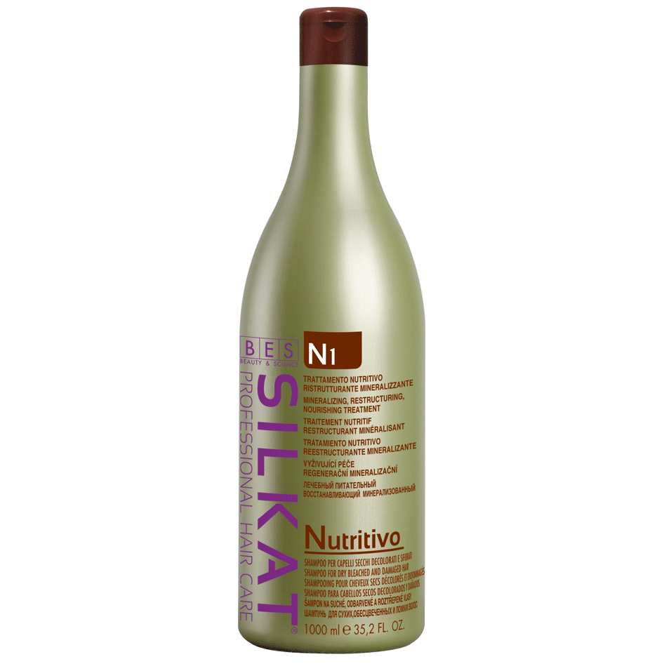 Silkat Nutritivo sampon száraz, töredezett hajra 1000 ml
