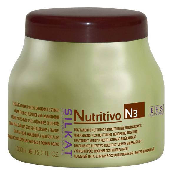 Silkat Nutritivo pakolókrém száraz, töredezett hajra 1000 ml