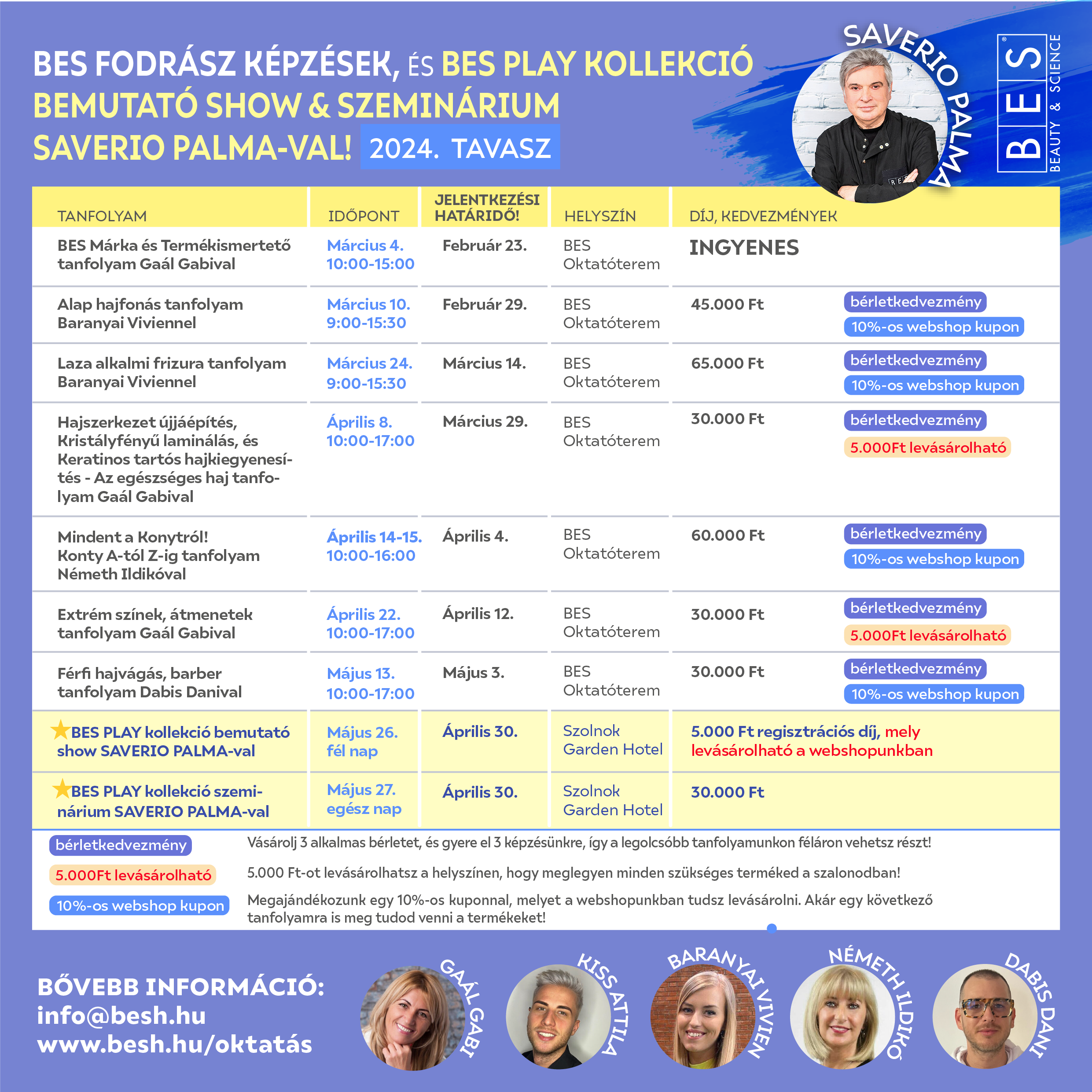 FODRÁSZ KÉPZÉSEK & PLAY KOLLEKCIÓ SHOW