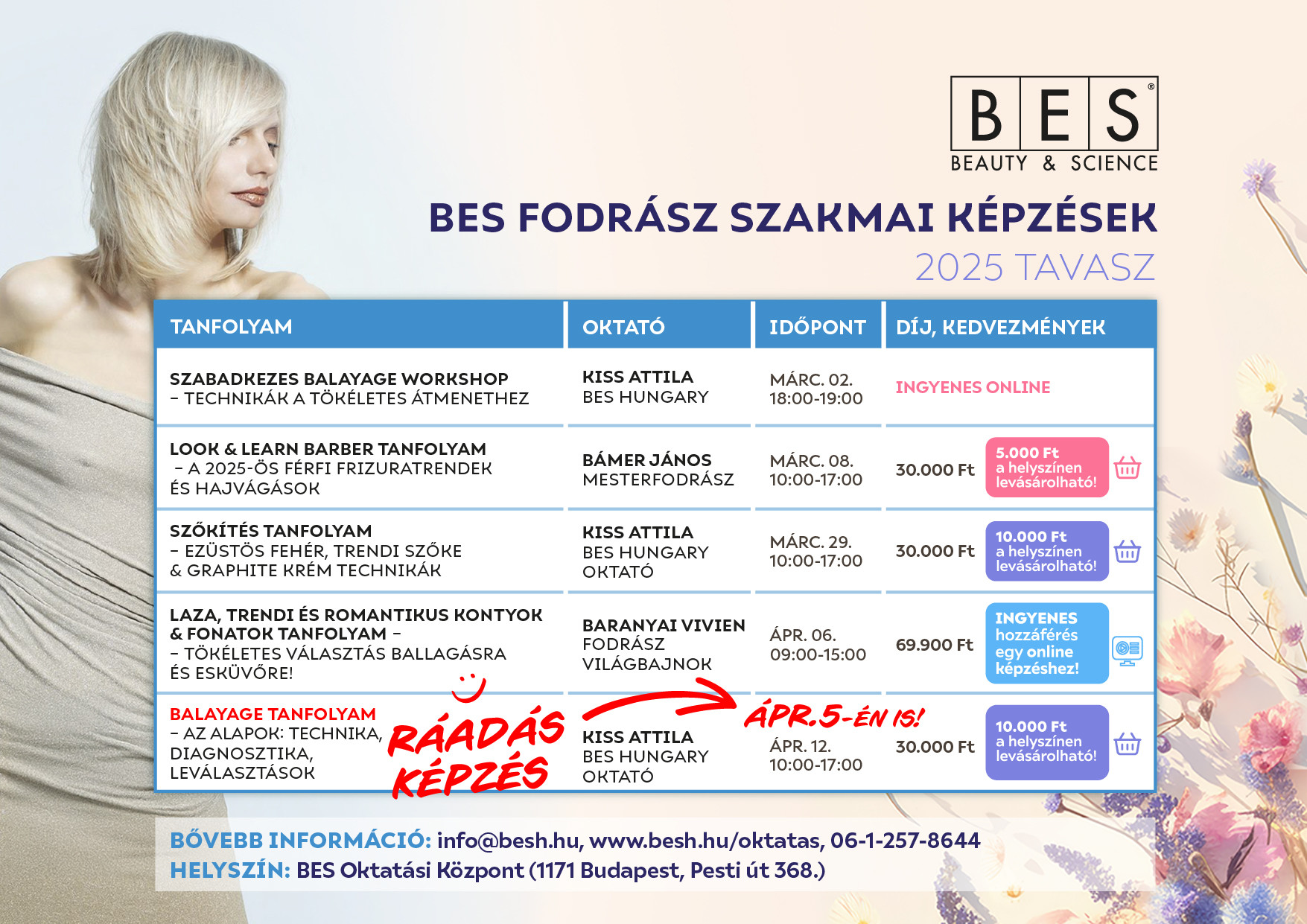 Nagyon népszerűek a tavaszi BES-es oktatásaink!