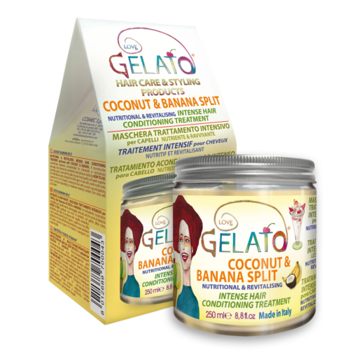 Gelato kókuszos és banános hajpakolás